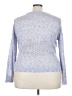 John Paul Richard 100% Acrylic Metallic Blue Pullover Sweater Size XXL - photo 2