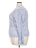 John Paul Richard 100% Acrylic Metallic Blue Pullover Sweater Size XXL - photo 5