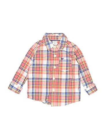 Carter's Long Sleeve Button-Down Shirt (view 1)