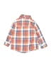 Carter's 100% Cotton Plaid Orange Purple Long Sleeve Button-Down Shirt 0-3 MO / 3 MO - photo 2