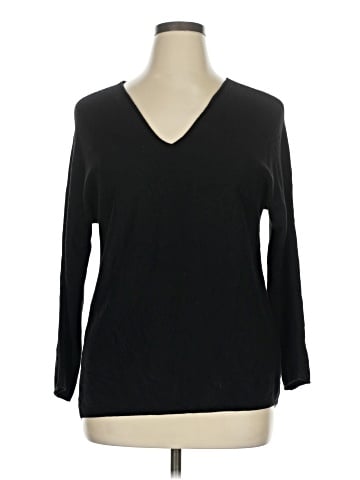 Joan Vass Pullover Sweater (view 1)