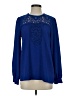 Halogen Blue Long Sleeve Blouse Size XS - photo 1