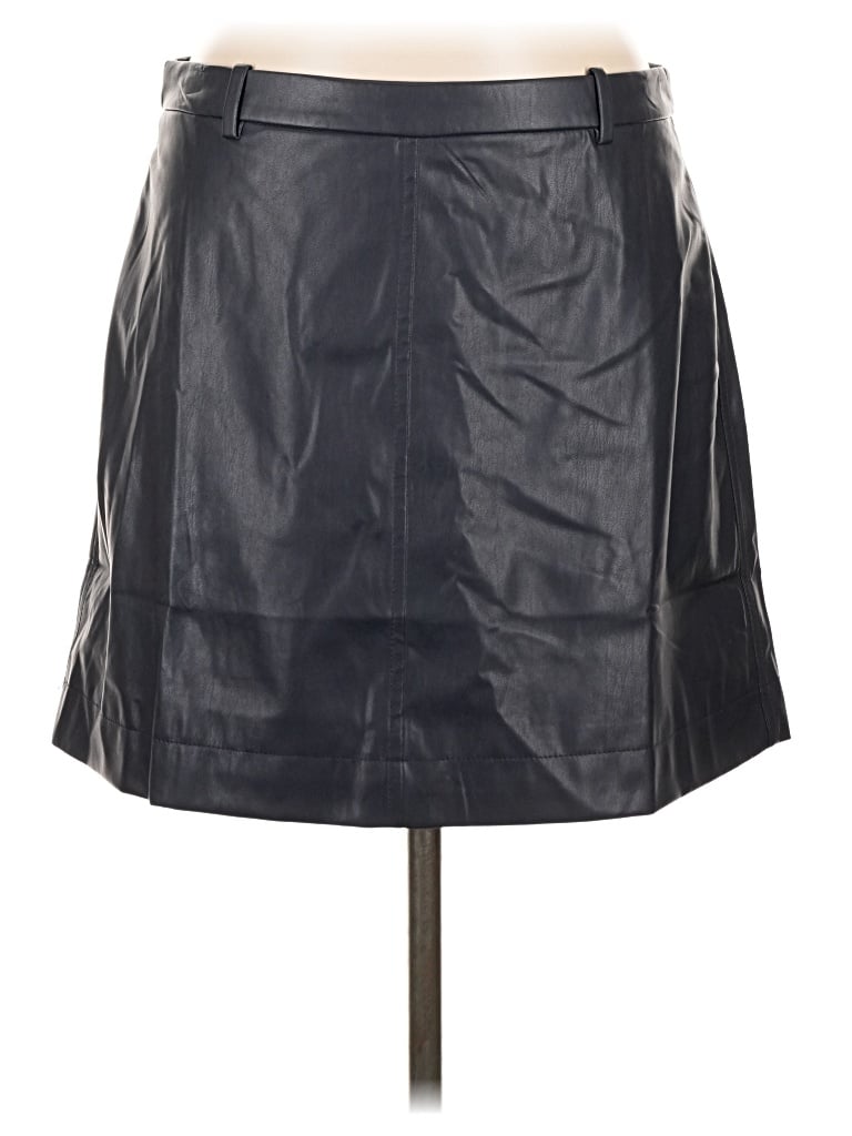 Jcrew Faux Leather Skirt In Black