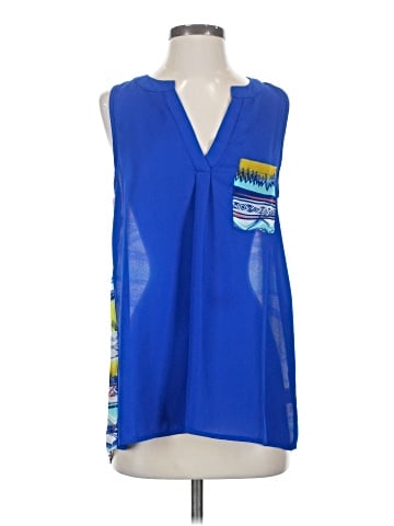 Pink Owl Sleeveless Blouse (view 1)
