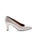 Stuart Weitzman 100% Leather Ivory Heels Size 7 1/2 - photo 1