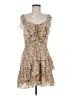 JOA 100% Polyester Paisley Tan Cocktail Dress Size M - photo 1