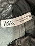 Zara Black Faux Leather Pants Size 00 - photo 4