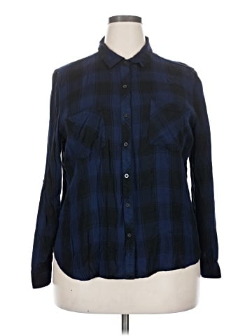 a.n.a. A New Approach Long Sleeve Button-Down Shirt (view 1)