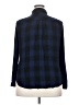 a.n.a. A New Approach 100% Rayon Plaid Blue Long Sleeve Button-Down Shirt Size XXL - photo 2