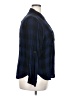 a.n.a. A New Approach 100% Rayon Plaid Blue Long Sleeve Button-Down Shirt Size XXL - photo 4