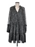 CeCe Metallic Silver Casual Dress Size M - photo 1
