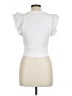 Zara White Short Sleeve Top Size L - photo 2