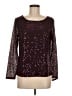 Coldwater Creek 100% Polyester Burgundy Long Sleeve Blouse Size 8 - photo 1