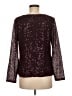 Coldwater Creek 100% Polyester Burgundy Long Sleeve Blouse Size 8 - photo 2