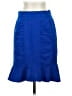 HD in Paris Solid Blue Formal Skirt Size 4 - photo 1