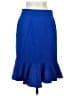 HD in Paris Solid Blue Formal Skirt Size 4 - photo 2