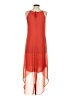 Old Navy 100% Polyester Solid Orange Casual Dress Size S - photo 2