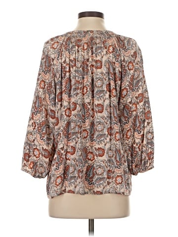 Tucker 3/4 Sleeve Silk Top (view 2)
