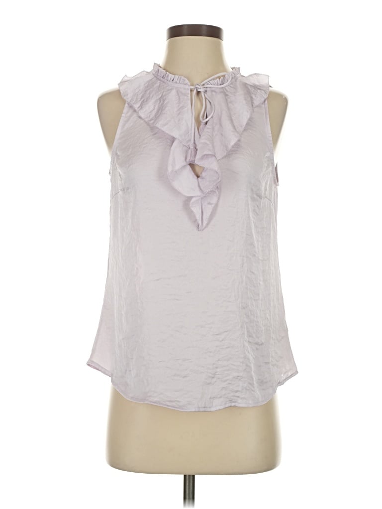 Pre-owned Paige Sleeveless Blouse In Silver