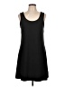 Mudd Solid Black Casual Dress Size L - photo 1