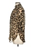 Xtaren 100% Polyester Animal Print Brown 3/4 Sleeve Blouse Size M - photo 5