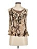 Hale Bob Brown Sleeveless Blouse Size M - photo 1
