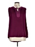sweet grey 100% Polyester Burgundy Sleeveless Blouse Size L - photo 1