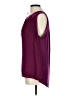 sweet grey 100% Polyester Burgundy Sleeveless Blouse Size L - photo 5