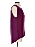 sweet grey 100% Polyester Burgundy Sleeveless Blouse Size L - photo 4