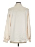 Pleione Color Block Ivory Long Sleeve Blouse Size M - photo 2