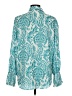 Assorted Brands 100% Polyester Paisley Teal Long Sleeve Blouse Size M - photo 2
