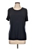 MICHAEL Michael Kors Black Blue Short Sleeve Top Size L - photo 1