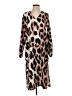 Unbranded Animal Print Brown Casual Dress Size S - photo 1