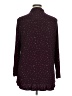 Apt. 9 Polka Dots Burgundy Long Sleeve Blouse Size XL - photo 2
