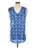 J.Crew 100% Cotton Blue Sleeveless Blouse Size XXS - photo 1