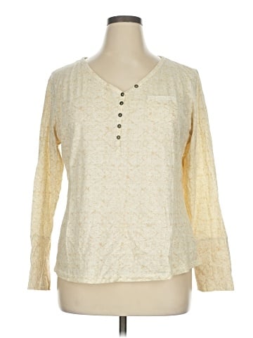 Ruff Hewn Long Sleeve Blouse (view 1)