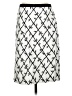 Talbots Graphic White Formal Skirt Size 4 - photo 1