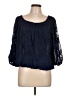 Studio M 100% Polyester Blue 3/4 Sleeve T-Shirt Size L - photo 1