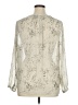 TWO by Vince Camuto 100% Polyester Metallic Silver Long Sleeve Blouse Size XL - photo 2