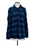 Umgee Blue Long Sleeve Blouse Size S - photo 1