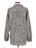 Ann Taylor 100% Polyester Animal Print Ivory Long Sleeve Blouse Size L - photo 2