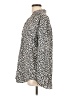 Ann Taylor 100% Polyester Animal Print Ivory Long Sleeve Blouse Size L - photo 5