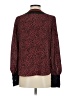 Express 100% Polyester Burgundy Long Sleeve Blouse Size XS - photo 2