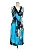 Tahari Graphic Blue Cocktail Dress Size M (estimated) - photo 1