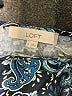 Ann Taylor LOFT 100% Polyester Paisley Blue Short Sleeve Blouse Size S - photo 7