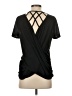 Shein Black Short Sleeve Top Size 4 - photo 2