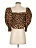 Zara Brown 3/4 Sleeve Blouse Size XS - photo 2
