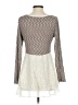 Clu + Willoughby Brown Long Sleeve Top Size S - photo 2