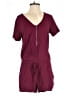 Splendid 100% Rayon Solid Burgundy Romper Size S - photo 1