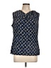 Evan Picone Blue Sleeveless Blouse Size L - photo 1